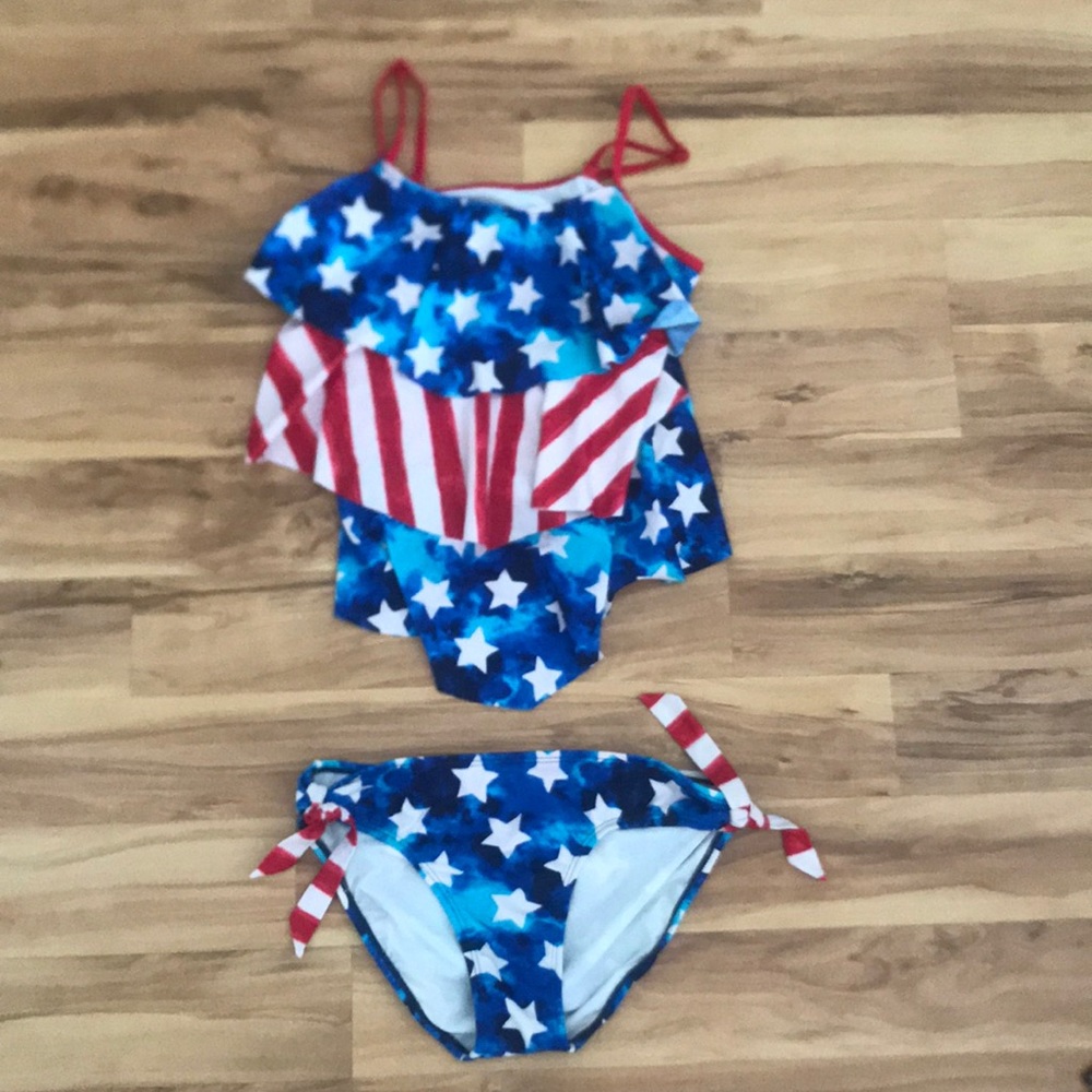 Two piece kids Justice swimsuit